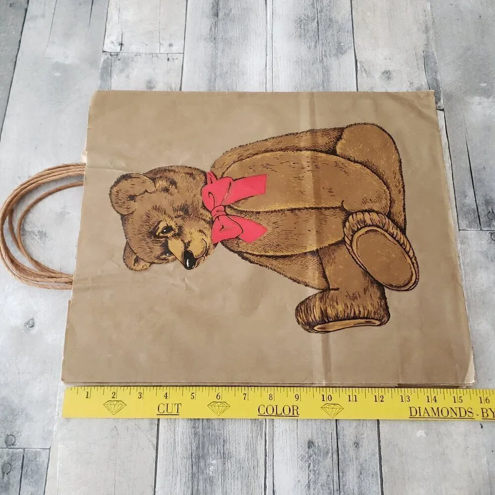 Vintage Gordon Fraser Teddy Bear large Gift Bags Paper (3)